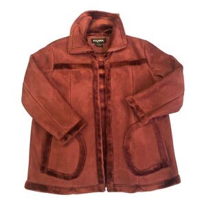 AXANA NEW-YORK Coat Women’s Faux Suede Full Zip Soft Lining